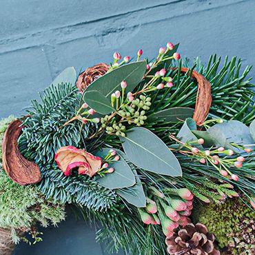 Bloemschikworkshop winterkrans