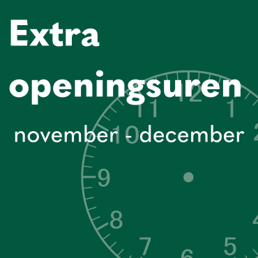 Extra openingsuren in november en december