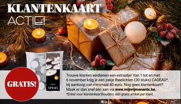 Gratis zak theelichten bij aankoop van €40