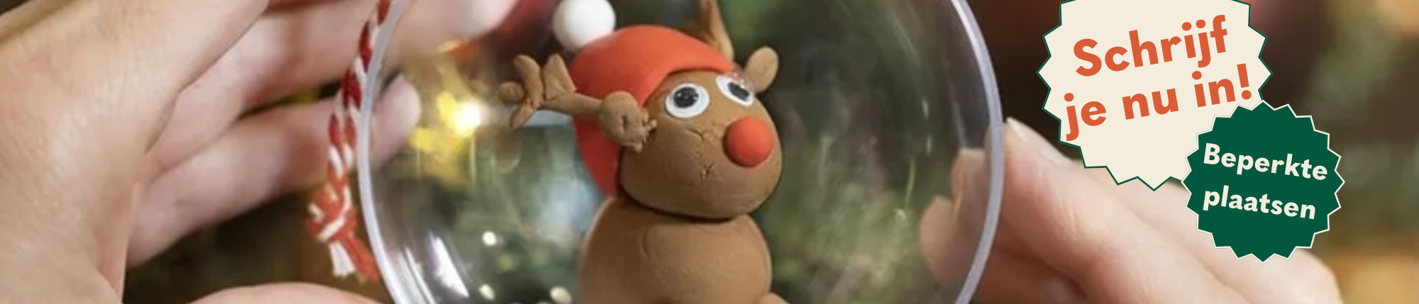 Schrijf je nu in: kinderworkshop kerstbal knutselen