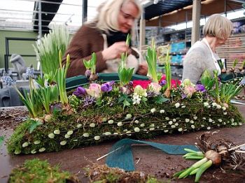 Bloemschikworkshop Lente: het resultaat