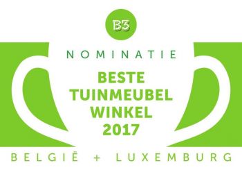 Nominatie Beste Tuinmeubelwinkel Award België/Luxemburg 2017