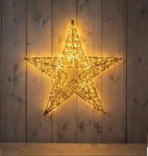 3d ster metaal 1440led 76x8cm cw - afbeelding 2