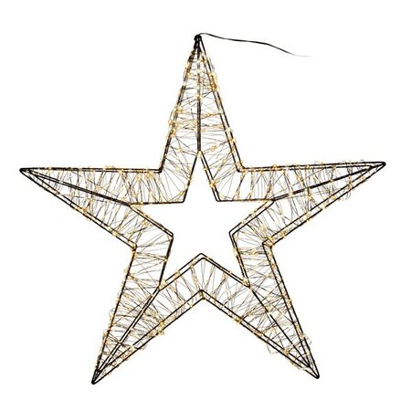 3d ster metaal 1440led 76x8cm cw - afbeelding 1