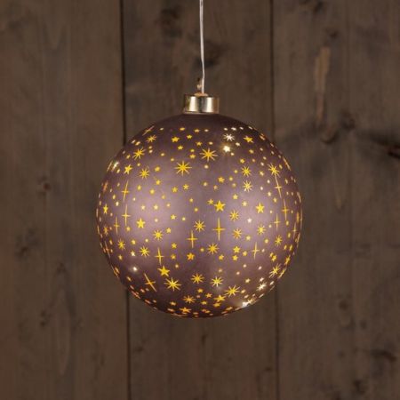 bal glas brons/ster d15cm ww bo