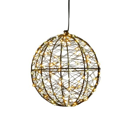 bal metaal 200led flash d18cm cw/ww - afbeelding 1