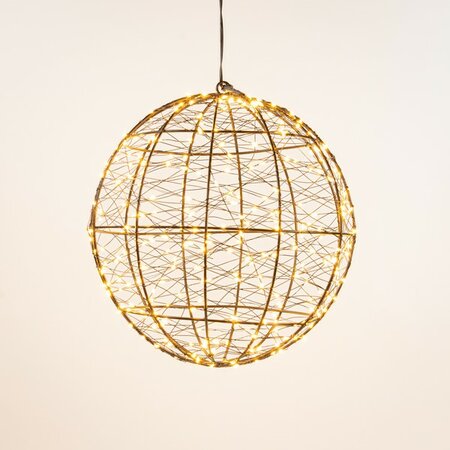 bal metaal 300led fl. d25cm cw - afbeelding 1