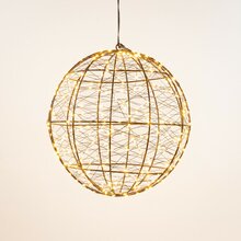 bal metaal 300led fl. d25cm cw - afbeelding 1