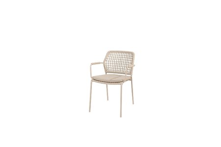 barista stacking chair latte latte w/cush