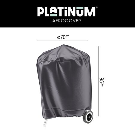 bbq kettle cover d 67cm anthracite