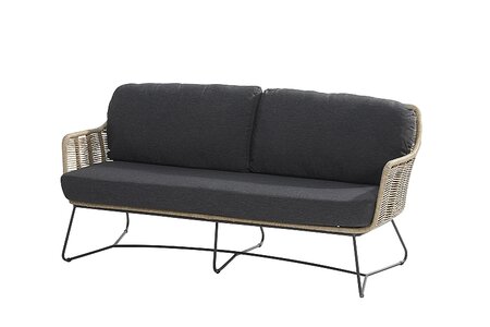 belmond liv bench 2,5 seats w/3 cush natural