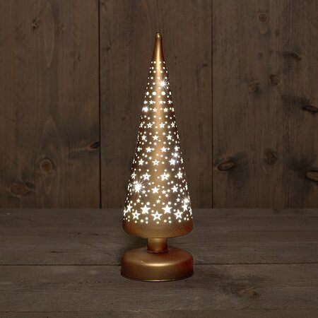 boom glas goud/ster h30cm wwit bo