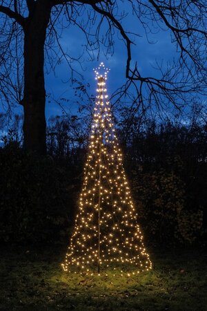 boom met ster 480led d100h320cm cw