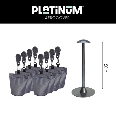 cover support pole set anthracite