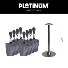 cover support pole set anthracite
