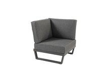 emerald corner teak platform anthracite w/3 cush