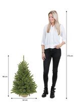 forest frosted x-mas tree w burlap green h90xd62cm - afbeelding 4