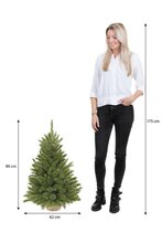 forest frosted x-mas tree w burlap green h90xd62cm - afbeelding 4