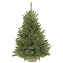 forest frosted x-mas tree w burlap green h90xd62cm - afbeelding 2