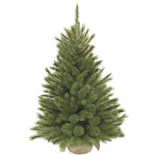 forest frosted x-mas tree w burlap green h90xd62cm - afbeelding 2
