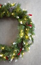 frosted berry wreath d60cm 50l transfo - afbeelding 3