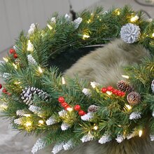 frosted berry wreath d60cm 50l transfo - afbeelding 2
