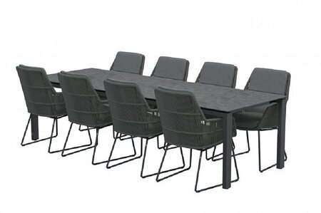 goa hpl top 280x95cm dark grey
