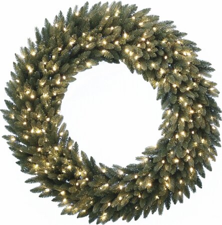 grande fir wreath d91cm 150l transfo