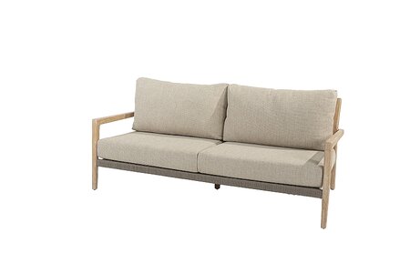 julia living bench 3 seater brushed teak w/4 cush
