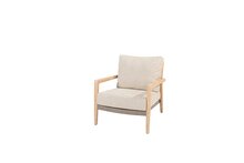 julia living chair brushed teak w/2 cush - afbeelding 1