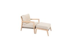 julia living chair brushed teak w/2 cush - afbeelding 2