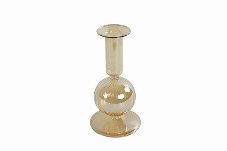 kandelaar delicate glas l8b8h16cm goud