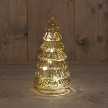kerstboom glas 18.5x9cm amber - afbeelding 2