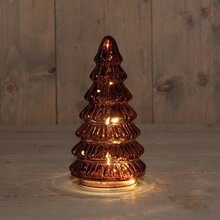 kerstboom glas 18.5x9cm brdx - afbeelding 2