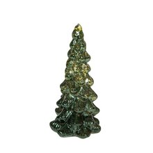 kerstboom glas 20x10cm groen - afbeelding 1
