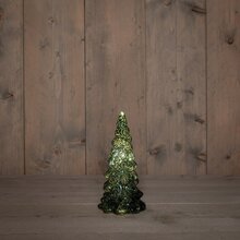 kerstboom glas 20x10cm groen - afbeelding 2