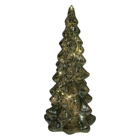 kerstboom glas 25x11cm groen