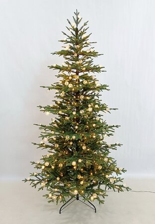 kerstboom incl lichtjes h180cm  350 lamps 2276 tips hinged