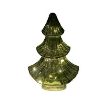 kerstboompje 10led 24x15.5cm groen - afbeelding 1