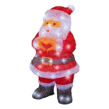 kerstman santa acrylic led 21,7x41,5cm 60l