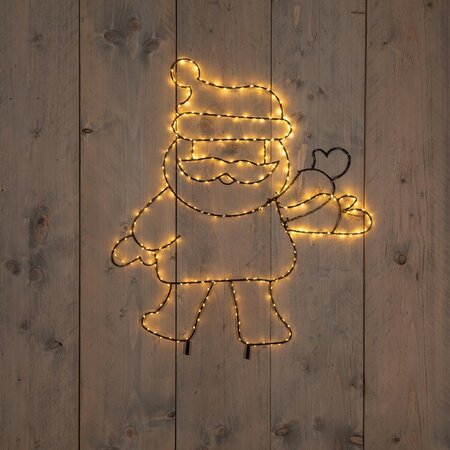 kerstman zwaaiend 300led 60x50cm