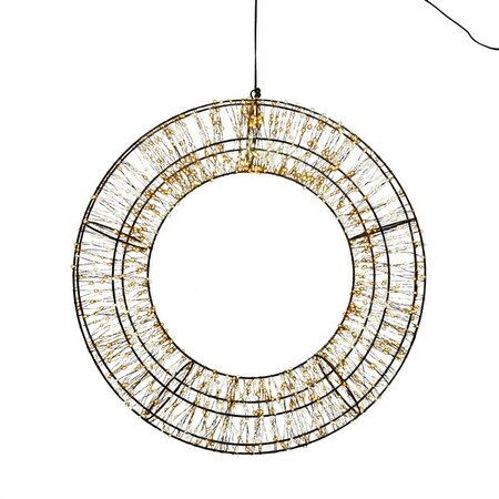 krans metaal 1400led d48cm cw/ww - afbeelding 1