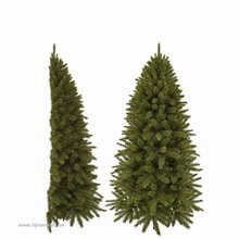 forest frosted x-mas tree half wall green h185d107