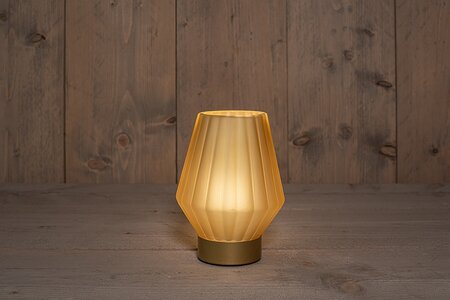 lamp glas d12h17cm mat goud/gd bo