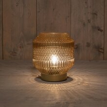 lamp glas d16h17cm amber/gd bo