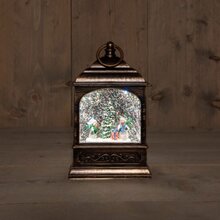 lantaarn sneeuwpop b13.5h25.5cm bo