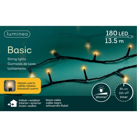 rice led bu l13.5m-180l zwart/k.w