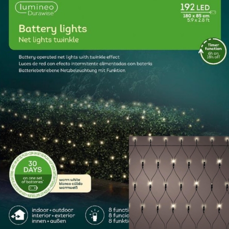 led durawise net l180b85cm-192l wwt