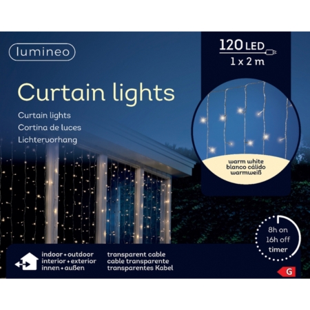 led gordijn l1b2m-120l warmwit