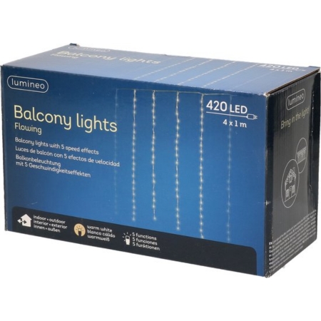 led gordijn l4b100cm-420l warmwit